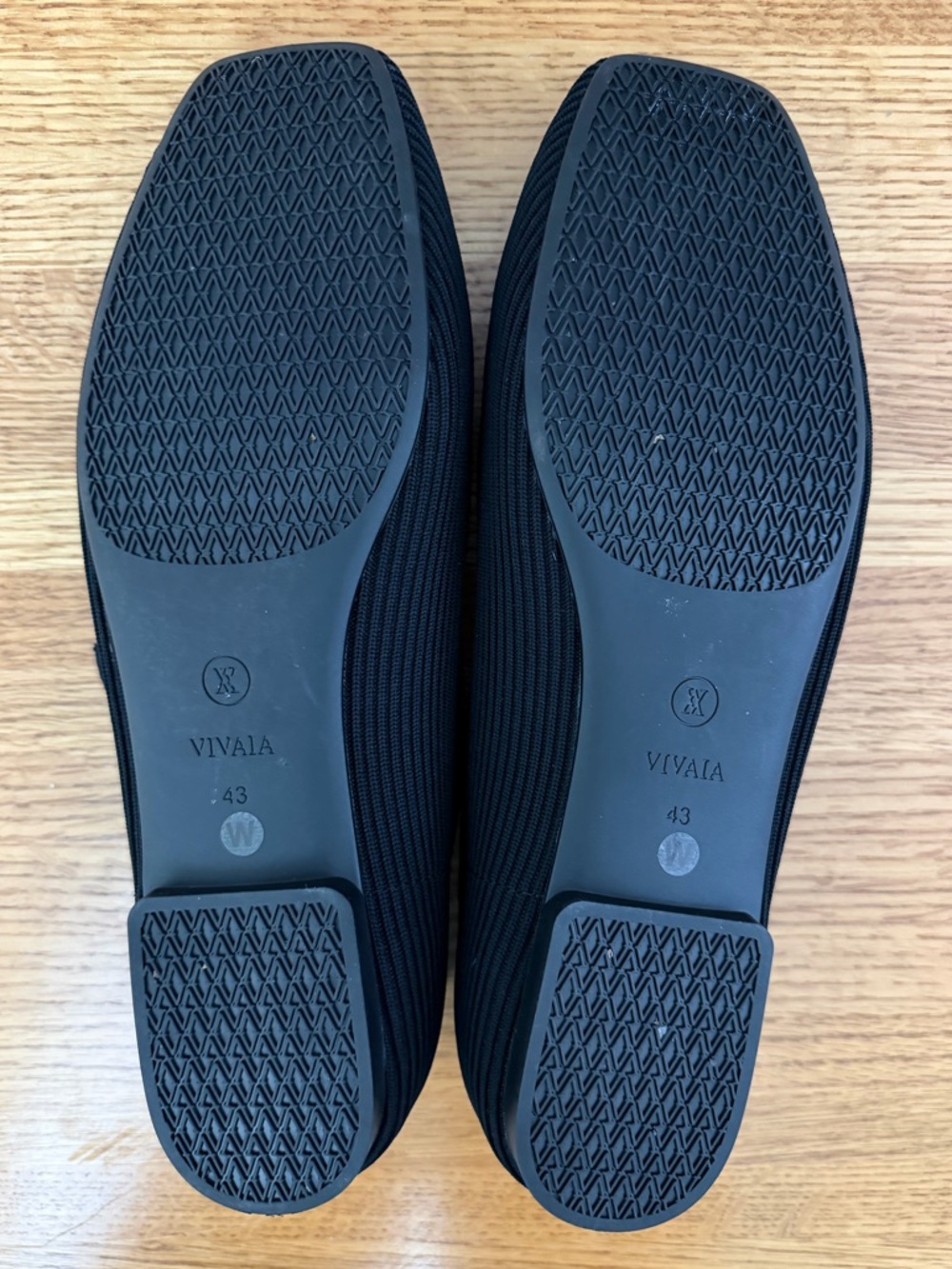 Vivaia Black Margot Mary Jane Square Toe Flat Shoes Womens Size 11W - Picture 9 of 9